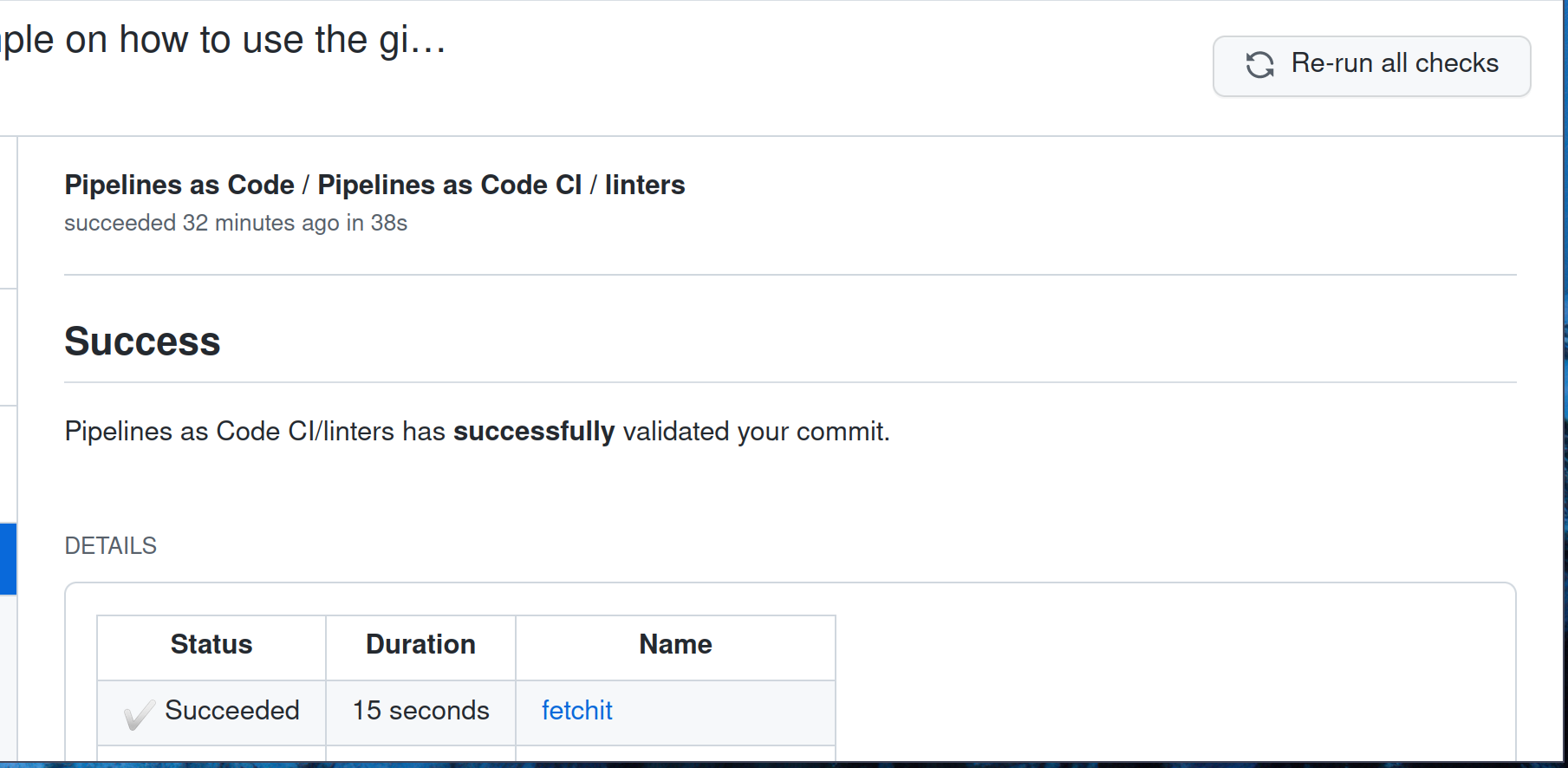 github apps rerun check